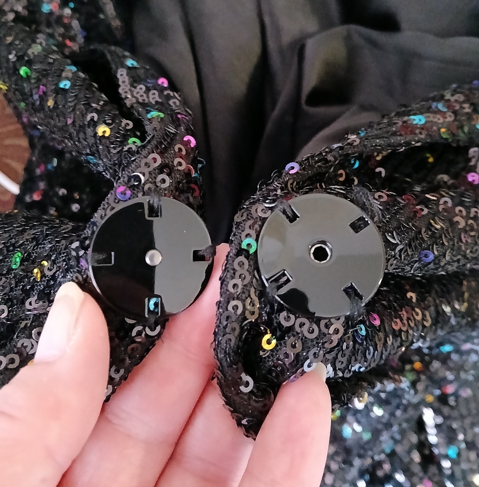 NWT MILLY Confetti Sequin Fitted Blazer in Black Multi - Picture 8 of 16